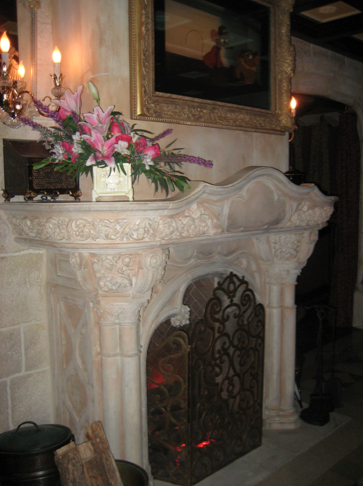 Fireplace in Cinderella's Castle Suite