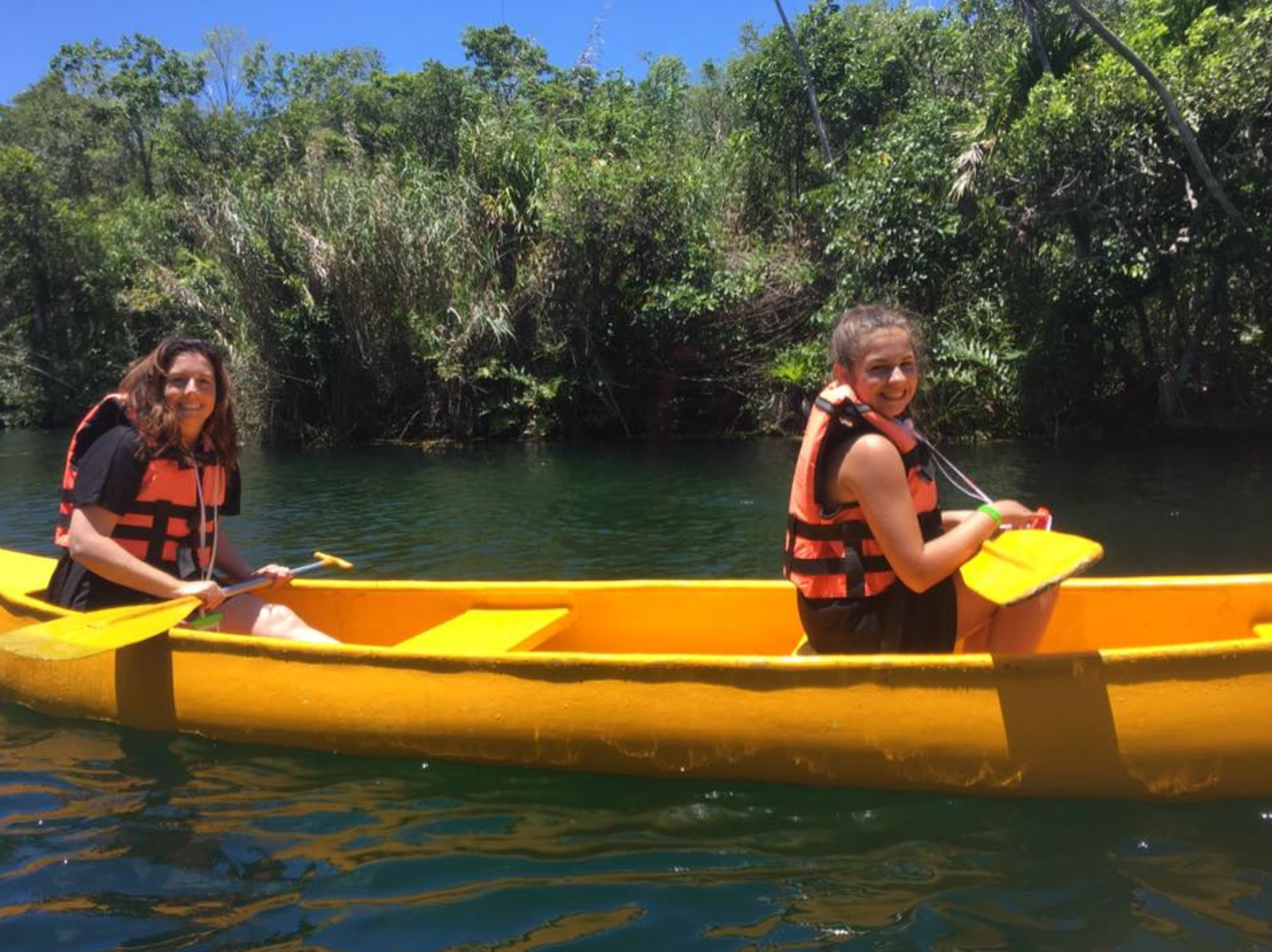 Canoeing in Mexico