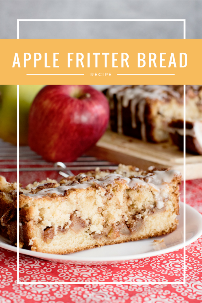 apple fritter bread recipe pin