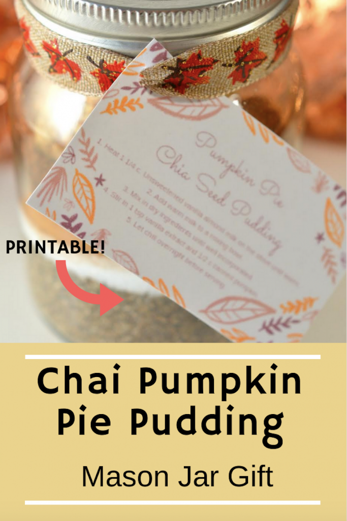 Pumpkin Pie Chai Seed Pudding Mix in a Jar